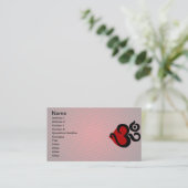 Heart Om Visitekaartjes (Staand voorkant)