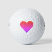 Heart Ombré Valentijnsdag 4Jason Golfballen (Voorkant)