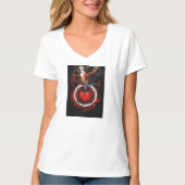 Heart On Fire - Passionate Love Graphic T-shirt (Voorkant)