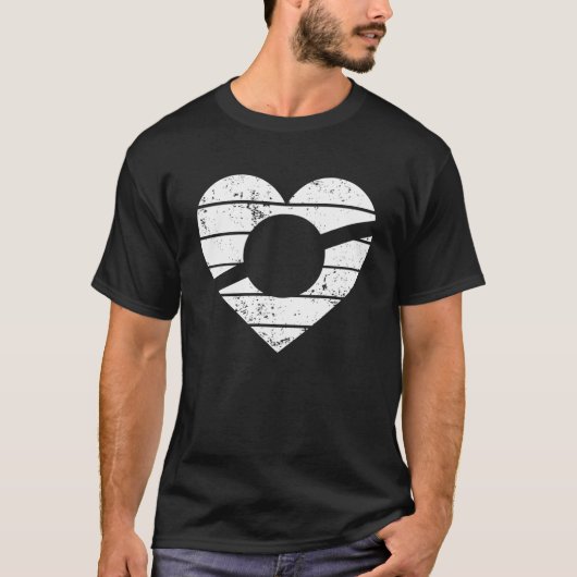 Heart One Wheel Love Electric Skateboard Float Ska T-shirt (Voorkant)