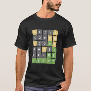 Heart Online Word Game T-shirt