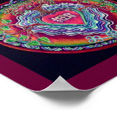 Heart Opening Mandala Afdrukken Poster (Hoek)