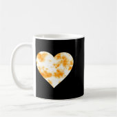 Heart Orange Tie Dye - Cute Valentines Day Graphic Koffiemok (Links)