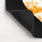 Heart Orange Tie Dye - Cute Valentines Day Graphic Muismat (Hoek)