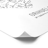 Heart Orihuela City Map (Spanje) Poster (Hoek)