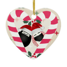 Heart Ornament Merry Kerstmis HABIBI