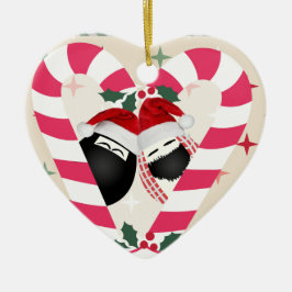 Heart Ornament Merry Kerstmis HABIBI