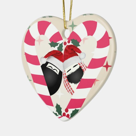 Heart Ornament Merry Kerstmis HABIBI (Links)