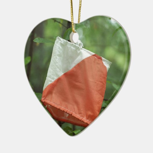 Heart Ornament - orienteervlag (Links)