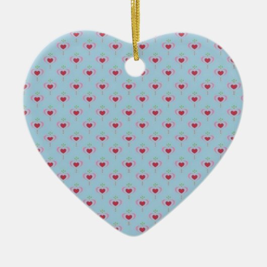Heart Ornament - Shabby Chic Small Hearts (Voorkant)