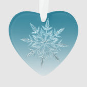Heart ornament - Zweedse vlag / sneeuwvlok (achterkant)