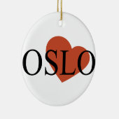 Heart Oslo Keramisch Ornament (Rechts)