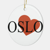 Heart Oslo Keramisch Ornament (Links)