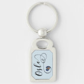 Heart Oslo Keyring, Noorwegen Sleutelhanger (Voorkant)