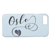Heart Oslo Mobile Phone Case, Noorwegen Case-Mate iPhone Case (Achterkant (Horizontaal))