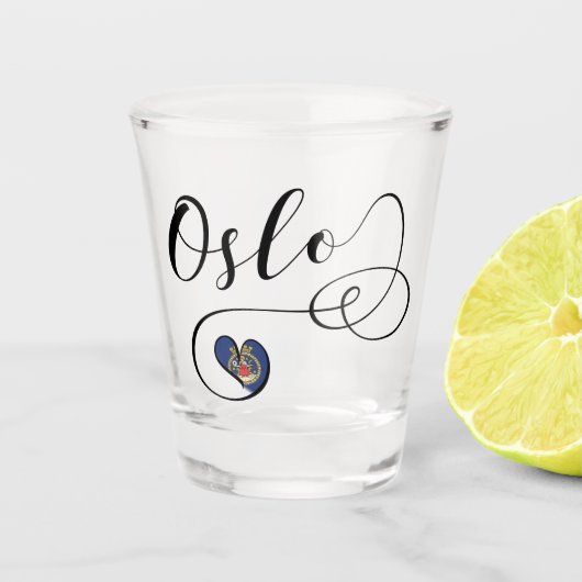 Heart Oslo, Noors Shot Glas (Voorkant)