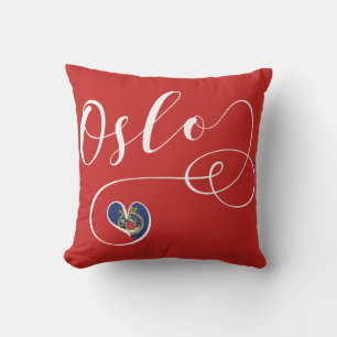 Heart Oslo Pillow, Noorwegen Kussen