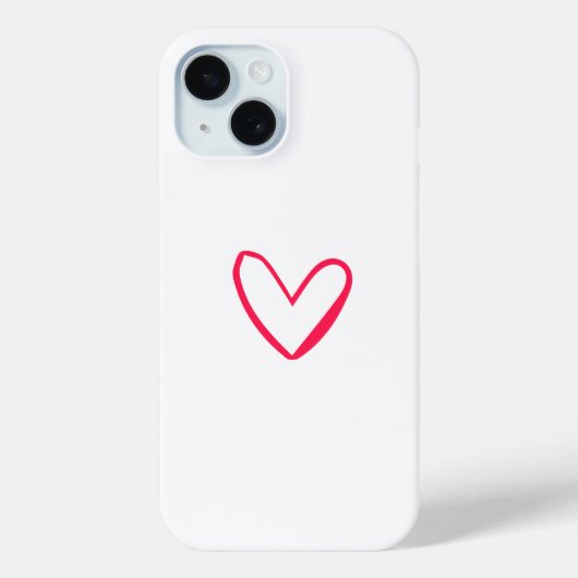 Heart Outline Case-Mate iPhone Case (Achterkant)