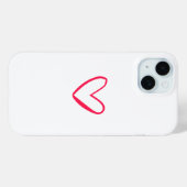 Heart Outline Case-Mate iPhone Case (Achterkant (horizontaal))