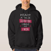 Heart overlevende, ik vocht en won hoodie (Voorkant)