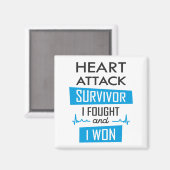Heart overlevende, ik vocht en won magneet (Voorkant / Achterkant)