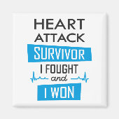 Heart overlevende, ik vocht en won magneet (Voorkant)