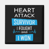 Heart overlevende, ik vocht en won magneet (Voorkant)