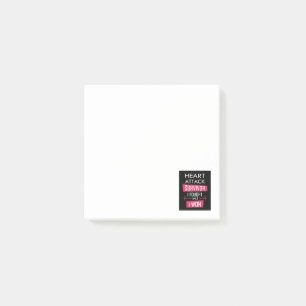 Heart overlevende, ik vocht en won post-it® notes