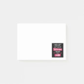 Heart overlevende, ik vocht en won post-it® notes (Voorkant)