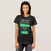 Heart overlevende, ik vocht en won t-shirt (Voorkant volledig)