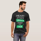 Heart overlevende, ik vocht en won t-shirt (Voorkant volledig)