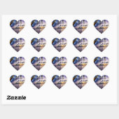 Heart Paarse Beach Weddenschappen Stickers (Vel)