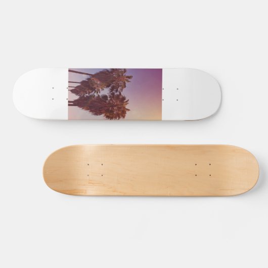 Heart Palm Tree-Schaats Skateboard (Horizontaal)