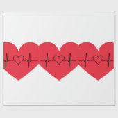 heart paper cadeaupapier (Vlak)