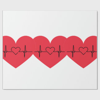 heart paper cadeaupapier