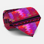 Heart Parade Wave Design Stropdas (Opgerold)