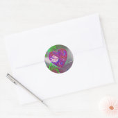 Heart Party Ronde Sticker (Envelop)