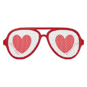 Heart Party Shades Aviator Zonnebril (Voorkant)