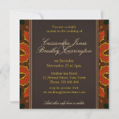 Heart Passion Fire Tribal Wedding Invitations Kaart (Achterkant)