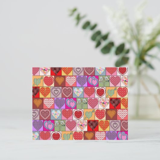 HEART PATCHES BRIEFKAART (Staand voorkant)