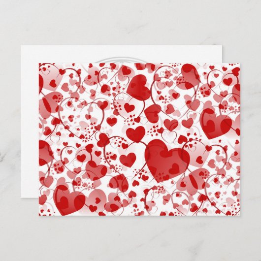 HEART-patroon 7 Briefkaart (Voorkant / Achterkant)