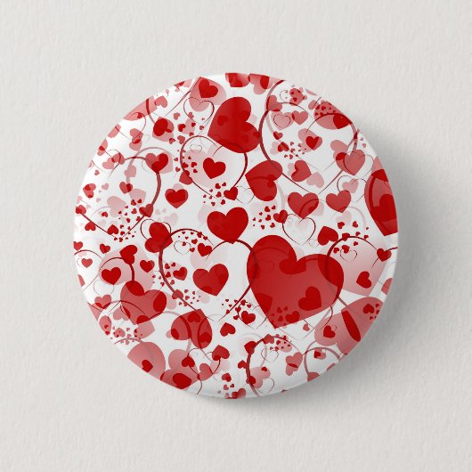 HEART-patroon 7 Ronde Button 5,7 Cm (Voorkant)