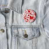 HEART-patroon 7 Ronde Button 5,7 Cm (In situ)
