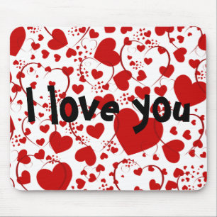 HEART Patroon ART 5 + uw tekst Muismat