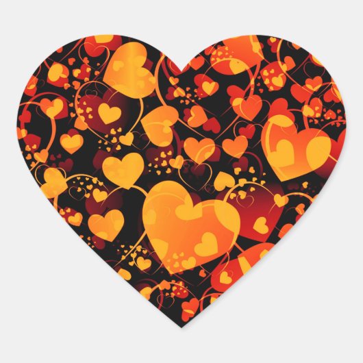 HEART-patroon ART. 8 Hart Sticker (Voorkant)