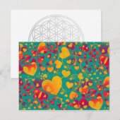 HEART-patroon ART 9 Briefkaart (Voorkant / Achterkant)