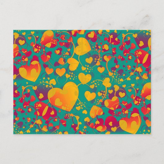 HEART-patroon ART 9 Briefkaart (Voorkant)