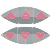 Heart Pattern aangepast monogram football (Panelen)