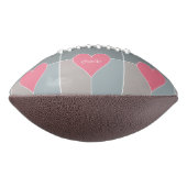 Heart Pattern aangepast monogram football (Gedraaid 90)