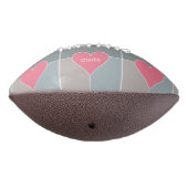 Heart Pattern aangepast monogram football (Gedraaid 270)